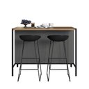 Ver imagem 5 de Ilha de Cozinha Gourmet Industrial 3 Nichos Preto/ Mel/ Grafite - Placa&ponto