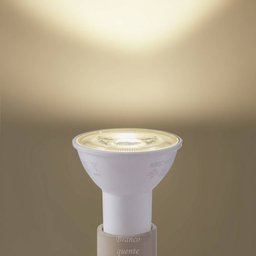 Kit 4 Lâmpadas Led Gu10 Mr16 6,5w Iluminação Lustre:bivolt/branco Quente - 2