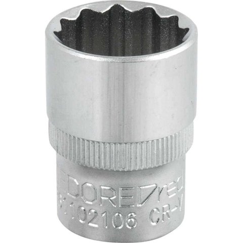 Soquete Estriado Gedore Red Ostenvonder 21mm 1-2 Borda Serrilhada Encaixe Interno Quadrado