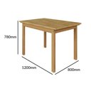 Ver imagem 3 de Mesa de Jantar Rústica 120x80cm Cor Mel Meneghetti
