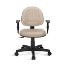 Ver imagem 2 de Cadeira Executiva Costura H Universal C/braços Bege