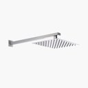 Ver imagem 1 de Ducha Quadrada de Parede Inox 20x20cm - Preto Konnen Metais Sanitários BH-Q-CH-20-P-P cinza/prata- S