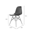 Ver imagem 3 de Cadeira para Sala de Jantar Eames PP Dsw Laranja/Terracota