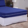 Capa de Colchão Queen 30cm com Zíper Protetor de Malha Lisa 1 Peça:azul Royal - 2