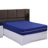 Capa de Colchão Queen 30cm com Zíper Protetor de Malha Lisa 1 Peça:azul Royal - 3