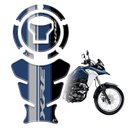 Ver imagem 2 de Kit Protetor de Tanque Adesivo Moto Honda Xre 190cc 300cc 2025/26 Azul e Cinza