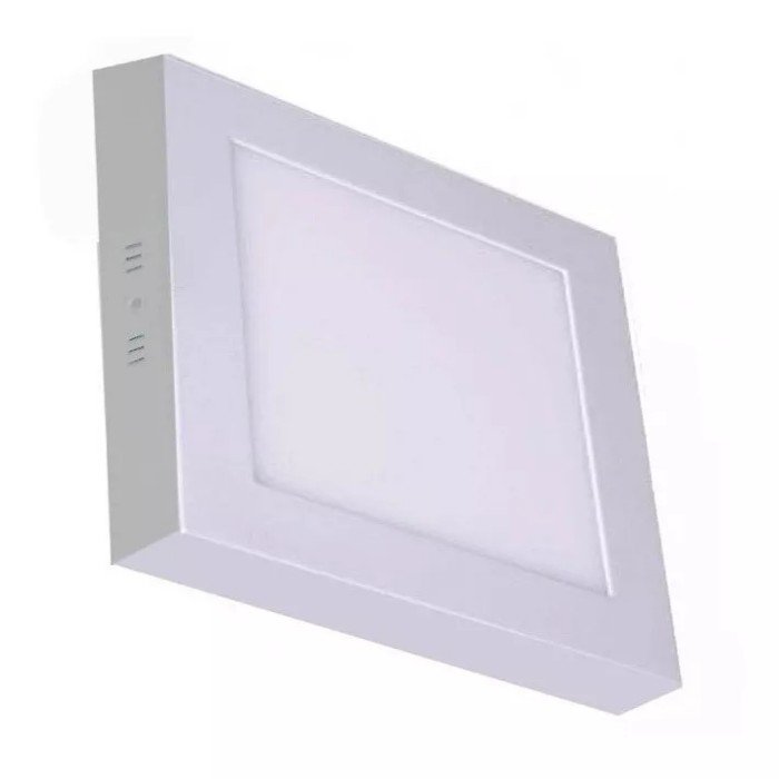 Kit 8 Painéis Led Sobrepor 12W Quadrado Branco Frio Bivolt - 2