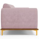 Ver imagem 6 de Sofá 03 Lugares Para Sala de Estar Kiev 210 cm D02 Veludo Rosê C-305 - Lyam Decor