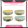 Conjunto 4 Bowl Tigela Cerâmica 623ml Siena Folhas - 2