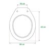 Assento Sanitário Universal Oval 1.6gpf/6lpf Mogno Marrom Convencional Mdf Sicmol - 4