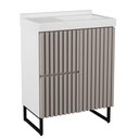 Ver imagem 1 de Gabinete para Banheiro com Pé Ferrara 80 Cm Branco/santiago