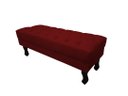 Ver imagem 1 de Recamier Baú Luis Xv Capitonê Retrô 120 cm Suede Marsala Ms Decor