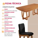 Ver imagem 6 de Sala de Jantar Mesa Flora 220cm Tampo Laminado Barril com 8 Cadeiras Bella
