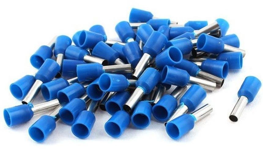 1000un Terminal Tubular Ilhós Conector 2,5mm Pré Isolado - 2