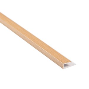 Perfil de Acabamento U para Forro Vinílico Caixa com 11,8 Metros Barras de 295cm Belplast