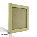 Ver imagem 2 de Kit 5 Molduras 15x15cm com Vidro e Fundo Imagem Decorativa Quadro Decor Quarto Sala Cor:carvalho