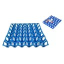 Ver imagem 1 de Kit 5 Porta Ovo Cartela Plástica P/30 Ovos Bandeja Higiênica:azul