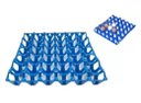 Ver imagem 1 de Kit 5 Porta Ovo Cartela Plástica P/30 Ovos Bandeja Higiênica:azul