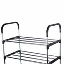 Ver imagem 5 de Sapateira Rack Organizador Sapatos Tenis Calçados Multiuso Prateleiras Desmontavel 3 Andares Objetos