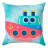 4 Kit Capas Almofadas Aventura de Viagem 45x45 Id Decor Id Decor - 4