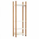 Ver imagem 1 de Closet Tw402 4 Prateleiras 100% Mdf Off White/freijó - Dalla Costa