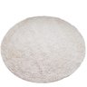 Tapete Algodão Par Sala/Quarto - Redondo - 1,00 x 1,00 - Cor Cru Médio - 3