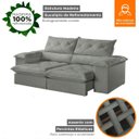 Ver imagem 5 de Sofá Retrátil e Reclinável Istambul Caixa Zero 2,40m Pillow de 15cm - Movenzo Estofados