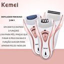 Ver imagem 2 de Depilador Elétrico 3 em 1 Feminino Arranca Pelo Raiz Km3010