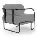 Ver imagem 7 de Kit 02 Poltronas Decorativas Orgânica Living Miska Bouclê Cinza - Abmaza