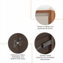 Ver imagem 4 de Balcão Buffet 3 Portas 1 Gaveta 160cm Madrid