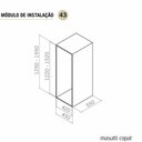 Ver imagem 3 de Coluna Deslizante Masutti Alta 33x48x152cm 4 Bandejas Ajustáveis Organizador Cinza Cozinha