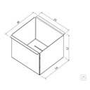Ver imagem 3 de Escorredor Profundo Tramontina 15x16 cm em Aço Inox Scotch Brite para Canal Organizador