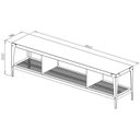 Ver imagem 3 de Rack Industrial para TV até 55 Polegadas 180cm 1 Prateleira Rio Preto