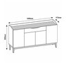 Buffet 160cm 4 Portas 1 Gaveta Ravena Versátile - 5