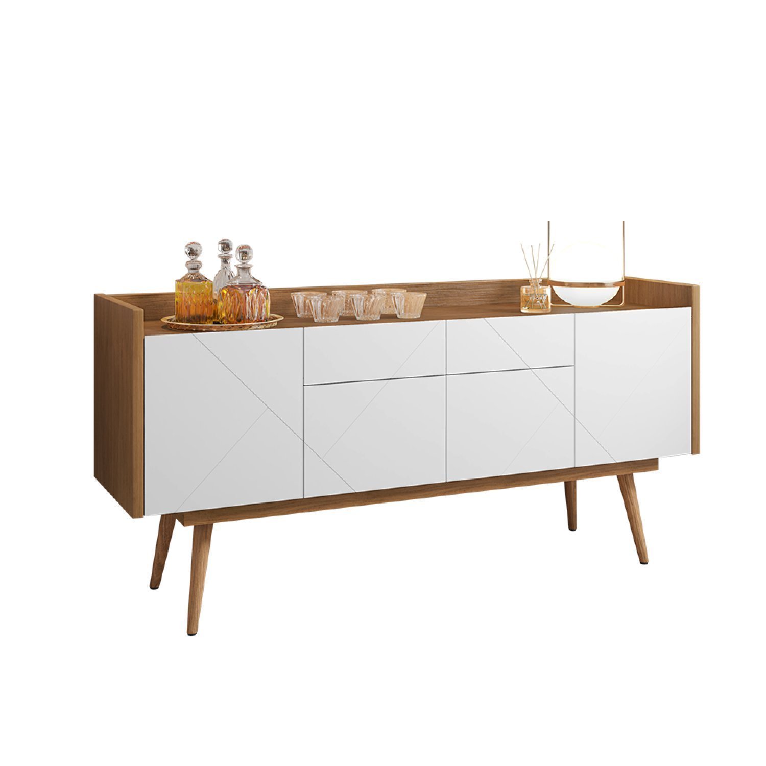 Buffet 4 Portas e 2 Gavetas 160cm Versátile Veneza - 3