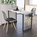 Ver imagem 2 de Conjunto Mesa De Cozinha 120cm e 2 Cadeiras Branco