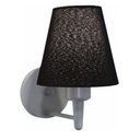 Ver imagem 1 de Arandela Parede Vivare Md-2004 Cinza Cúpula em Tecido - Bivolt Cinza-preto 127-220v