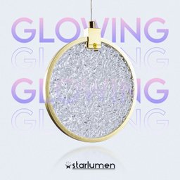 Pendente Disco Glowing Circle Dourado Led Multicor Morderno Lus-27 St3136 - 8