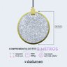 Pendente Disco Glowing Circle Dourado Led Multicor Morderno Lus-27 St3136 - 3