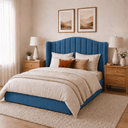 Ver imagem 5 de Cabeceira Cama Box Casal Queen 160cm Zoe Estofada Suede Moderna