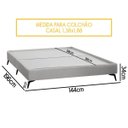 Ver imagem 4 de Base Cama Box Orgânica Japonesa Montreal para Colchão Casal 138x188 Bouclê Cinza