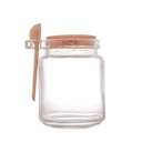 Ver imagem 5 de Potes de Vidro Porta Tempero com Tampa Bambu e Colher 2 peças - Lyor 1902/2