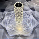 Ver imagem 2 de Abajur Led Touch Luminaria Cristal Rgb Várias Cores Controle Remoto Acende com 1 Toque Luz Noturna