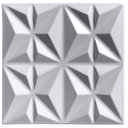 Ver imagem 2 de Forma 3D Gesso e Cimento ABS 1mm - Cullinans Moderno 30x30 cm
