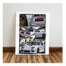Kit 3 Quadro Jdm Carro Placa Decorativa Japão Supra Skyline 40x28cm - 3
