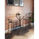Ver imagem 1 de Banqueta para Cozinha em Aço 78cm Medianeira Preto/Fosco