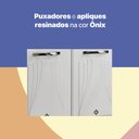 Ver imagem 4 de Balcão de Cozinha de Aço Triplo sem Tampo para Pia 120cm Clara Multimóveis CR6147 Branco/Preto