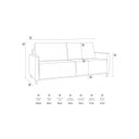 Ver imagem 3 de Sofá Angela 3 Lugares em Veludo Yescasa