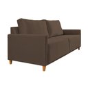 Ver imagem 5 de Sofá em Suede 3 Lugares Angela Yescasa Marrom
