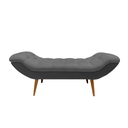 Ver imagem 3 de Recamier Sofá Calçadeira 1,98 M Realeza:suede Cinza Escuro